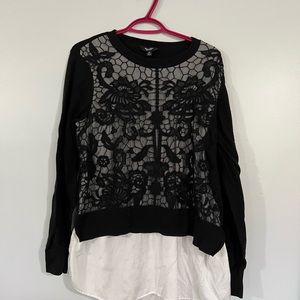 Double layer lace top